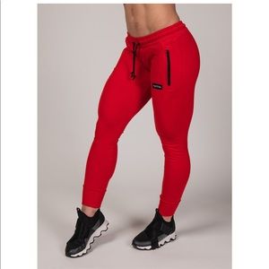 Flag not fail red joggers